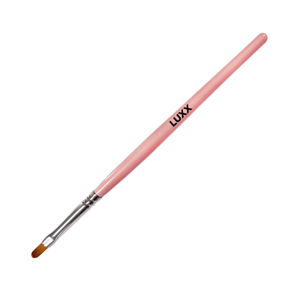 Pink Nylon Gel Brush #2 Small Oval TA05