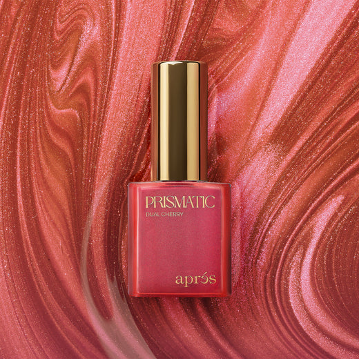 Apres Prismatic Gel Couleur Polish CE25 (10ml) Dual Cherry - Shimmery Cat Eyes