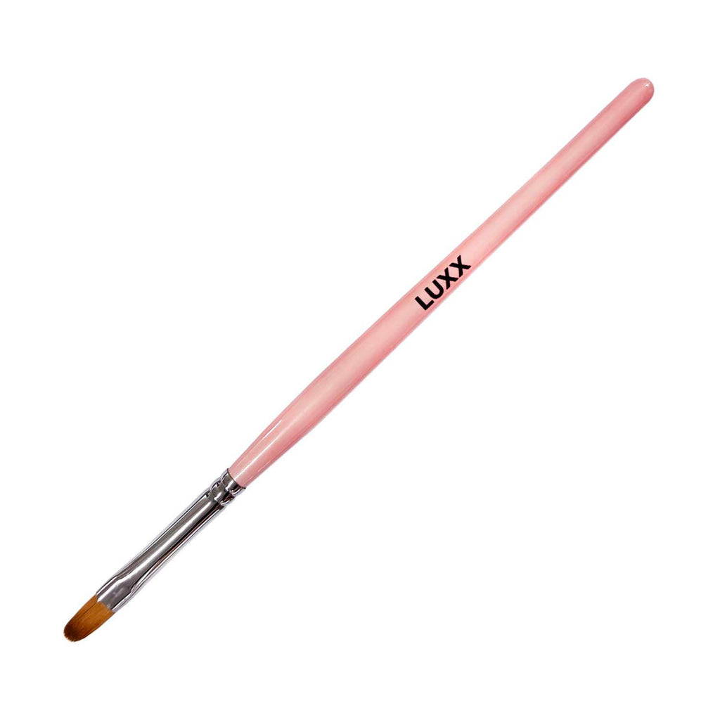 Pink Nylon Gel Brush #6 Large Oval TA05