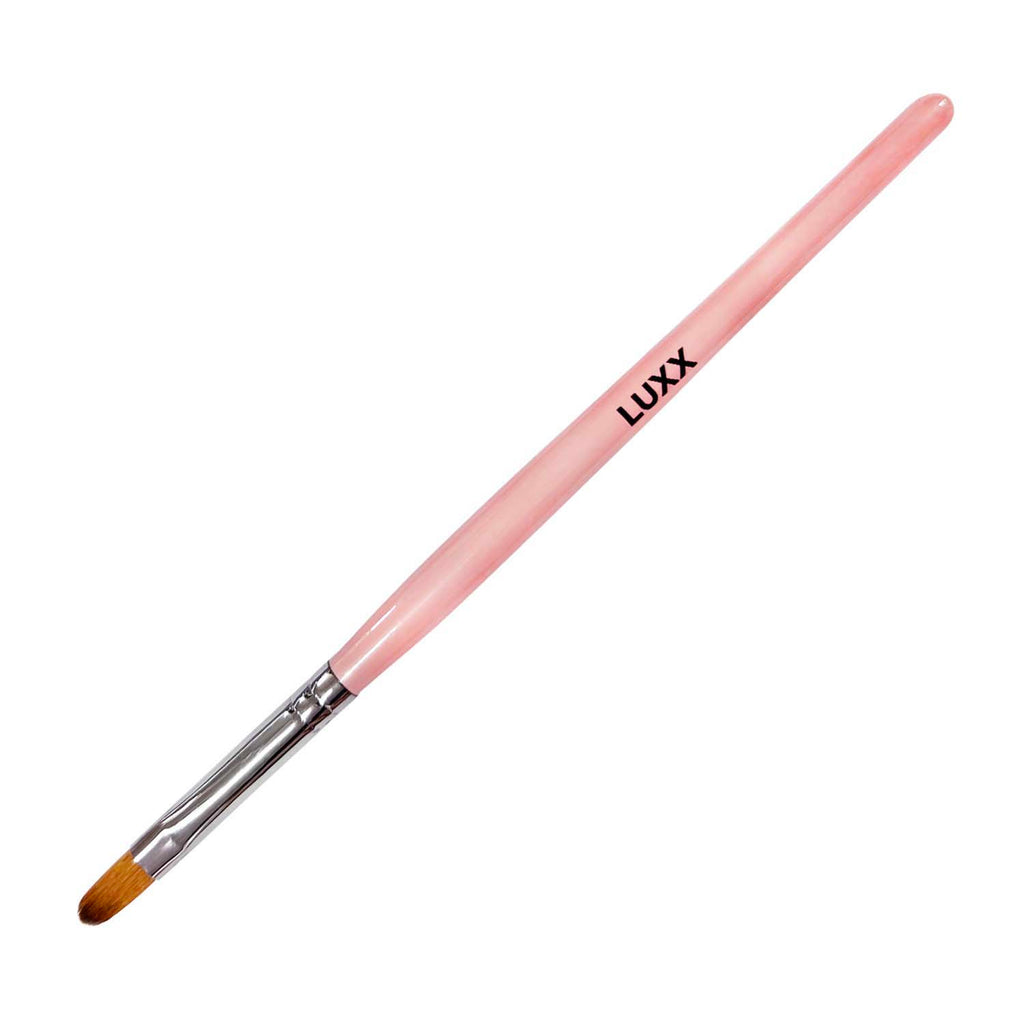 Pink Nylon Gel Brush #8 XLarge Oval TA05